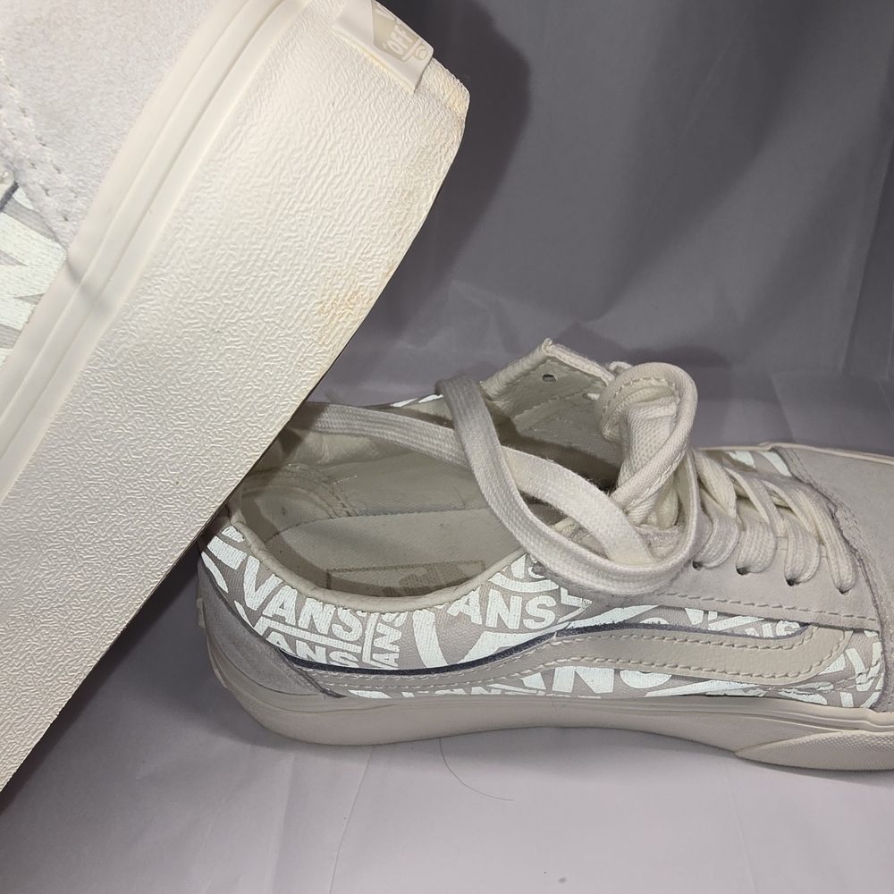 LAST CHANCE! Vans Old Skool Reflective Logo Platform Sneakers Wm 6.5 - Picture 13 of 16